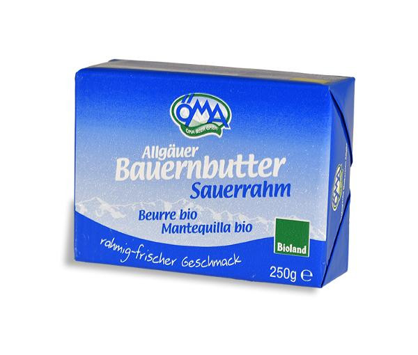 Produktfoto zu Sauerrahmbutter Bioland