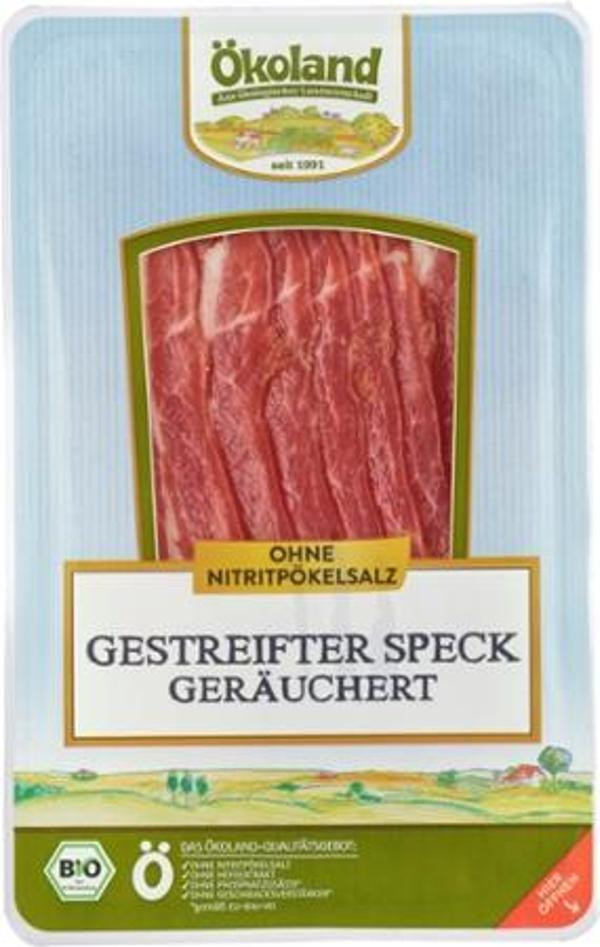 Produktfoto zu Speck gestreift in Scheiben