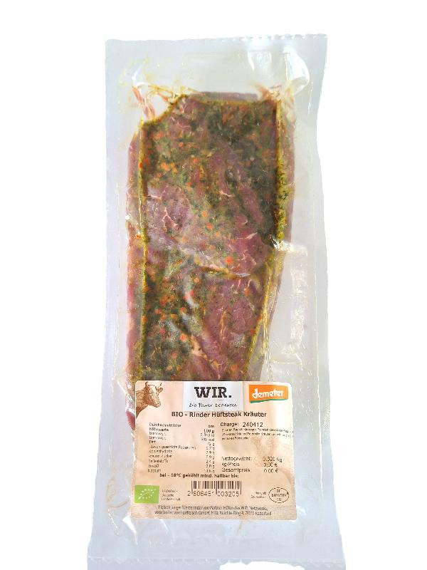 Produktfoto zu Rinder Hüftsteak in Kräutermarinade 2 Stück ca. 320 g