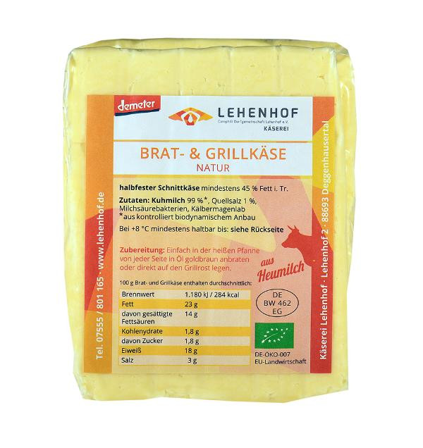 Produktfoto zu Grillkäse Lehenhof natur