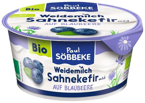 Produktfoto zu Sahnekefir auf Blaubeere