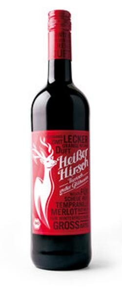 Produktfoto zu Glühwein Heißer Hirsch rot