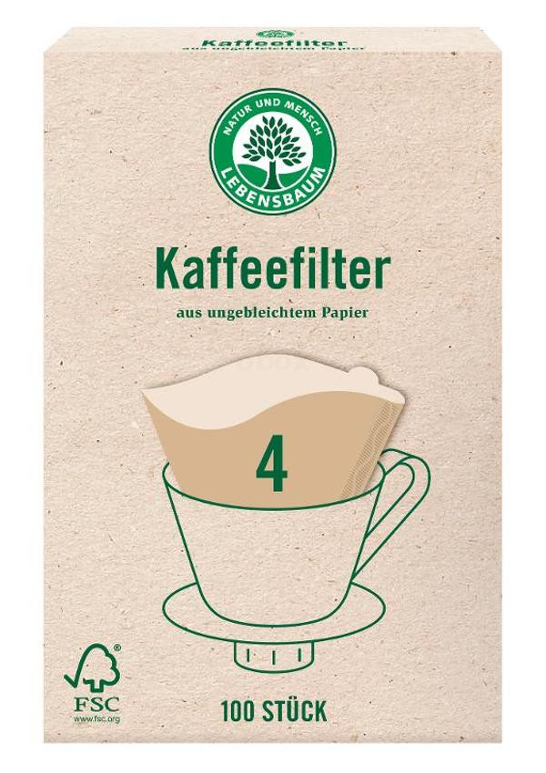 Produktfoto zu Papier Kaffeefilter Gr. 4