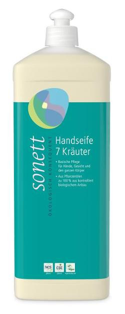 Produktfoto zu Handseife 7 Kräuter Nachfüllffasche